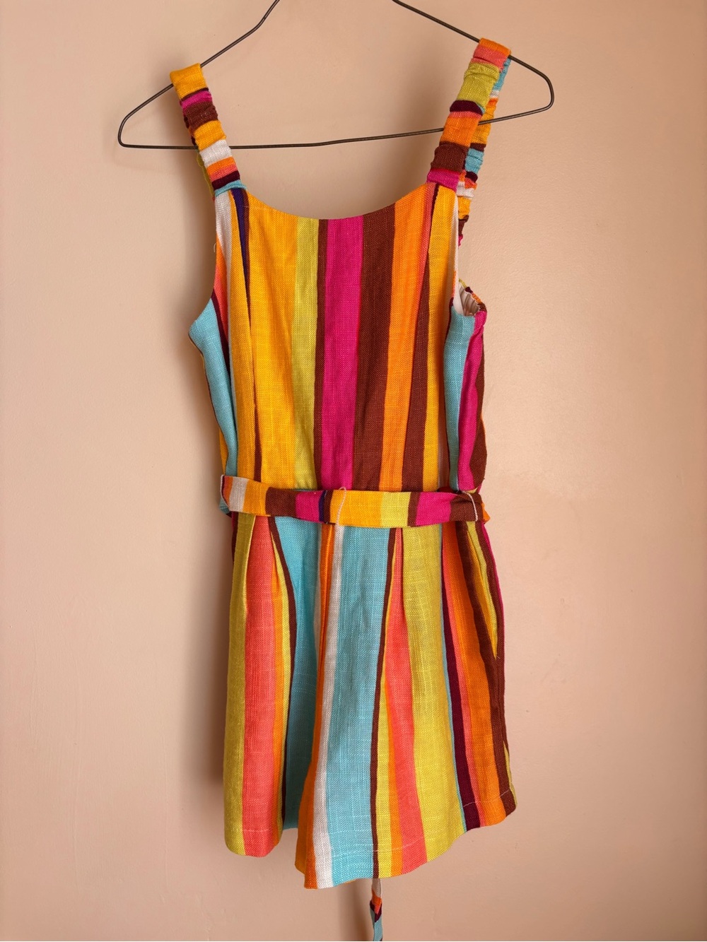 GB Girls Multicolor Striped Summer Sleeveless Romper Size 6